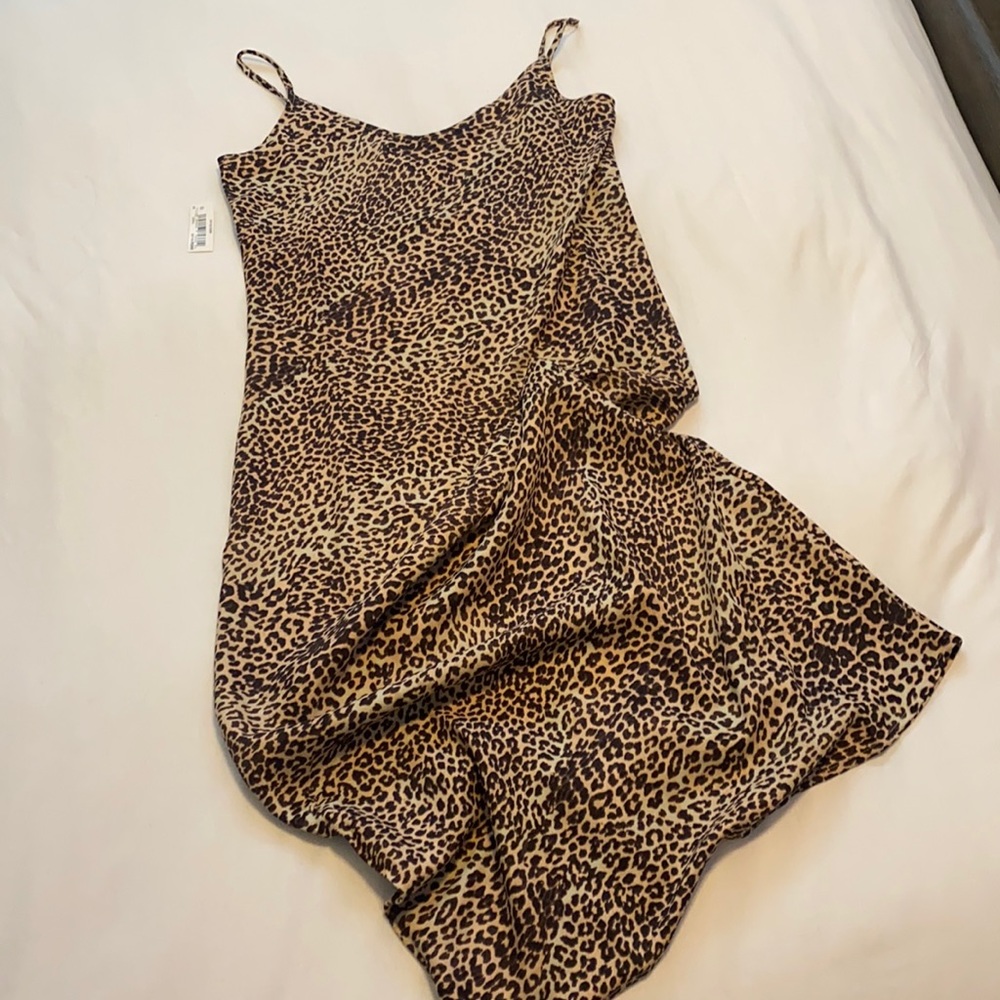 Daily ritual leopard print sheath dress